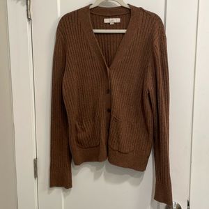 LOFT cable cardigan